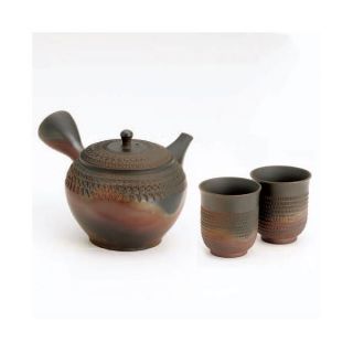 Tokoname Kyusu - Gyoko (400cc/ml) 1pot & 2yunomi Ceramic Mesh - Japanese Teapot