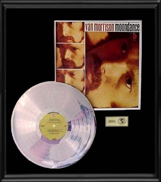 Van Morrison Moondance Rare Gold Record Platinum Disc Lp Album Frame