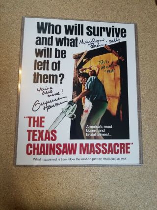 Gunnar Hanson Texas Chainsaw Massacre Autograph Signed Photo 8x10