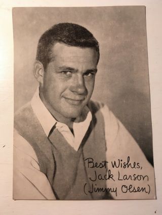 Jimmy Olsen Postcard Jack Larson Circa 1956 (superman 