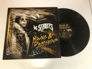 The Struts Autographed Signed Vinyl Album 2 With Exact Signing Picture Proof