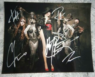 In This Moment Signed Autographed Photo All 5 Maria Brink Metal Rock Rare