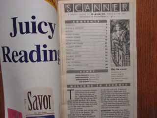 Oct - 1995 Newark Star - Ledger Scanner TV Mag (JESSICA LANGE/DIANE LANE/JOHN GOODMAN 5