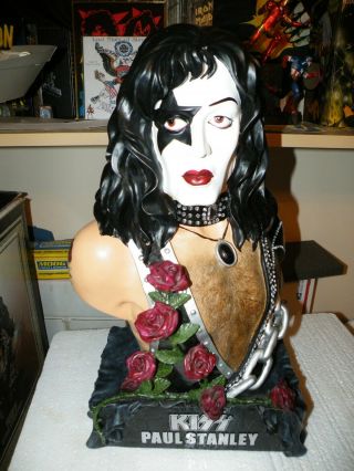1999 Kiss Paul Stanley Bust Statue Figurine Figure Sculpture Love Gun Destroyer