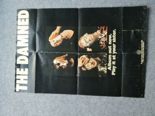 VERY RARE STIFF 1977 PUNK PROMO POSTER THE DAMNED FIRST LP 2