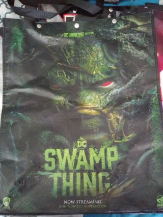 San Diego Comic Con 2019 Sdcc Swamp Thing Wb Dc Swag Tote Bag Backpack