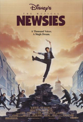 Newsies 1992 27x41 Orig Movie Poster Fff - 57713 Very Fine Christian Bale Disney