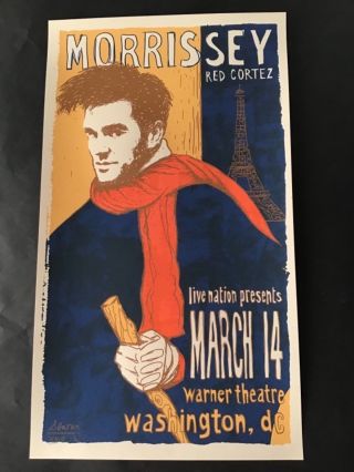 Morrissey Poster Todd Slater Wash Dc 2009 7/200 The Smiths Ryan Adams