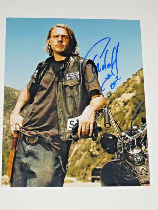 Charlie Hunnam Signed Autographed 8x10 Photo Sons Of Anarchy Jax Teller Wow