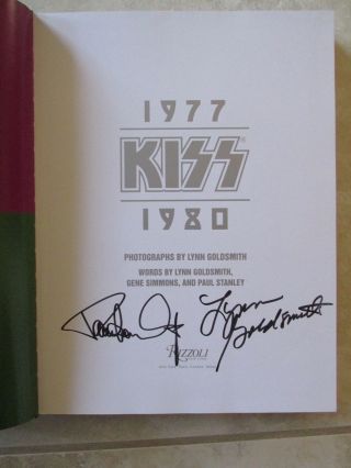 Kiss Signed Book Album - Gene Simmons Ace Frehley Peter Criss Paul Stanley - Rare