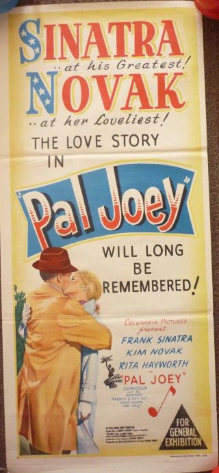 Australian Daybill 1957 Pal Joey Frank Sinatra