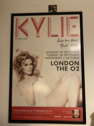 Giant 60” X 40” Poster Kylie Minogue Kiss Me Once Tour Promotional O2 London