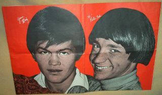 The Monkees - Vintage Large Subway Poster 17.  25 X 53 2