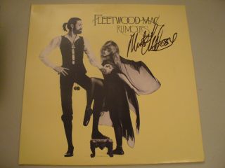 Mick Fleetwood In Person Signed " Fleetwood Mac:rumours " Vinyl Cover,  Lp,  Proof,