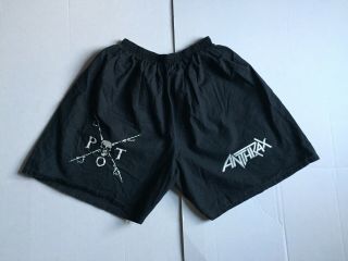 Vintage Anthrax Pot Persistence Of Time Shorts 1990 L Rare
