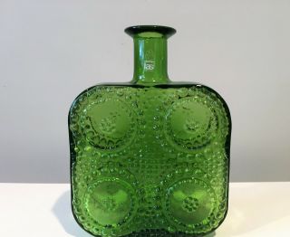Nanny Still Grapponia Glass Vase For Riihimäen Lasi Oy Finland W Orig Sticker