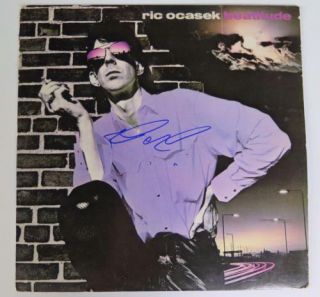 Ric Ocasek The Cars Signed Autograph " Beatitude " Album Vinyl Record Lp