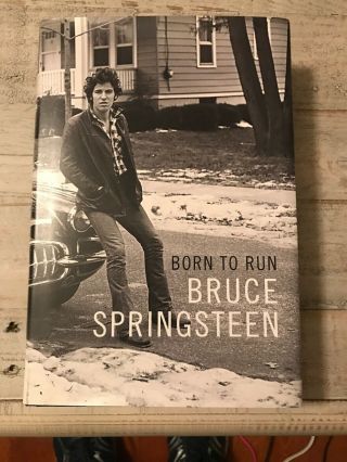 Signed 1st Edition Born To Run Bruce Springsteen Autographed 2016 Hardcover Book