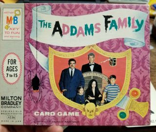 Addams Family Card Game Complete 1965