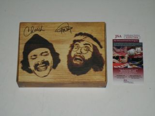 Cheech And Chong Signed Up In Smoke 40th Anniversary Le Stash Box Jsa Witness