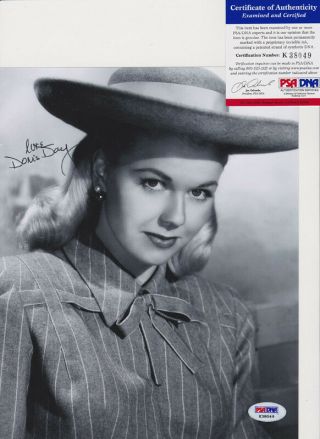 Doris Day Sexy Actress Singer Signed Autograph 8x10 Photo Psa/dna K38049