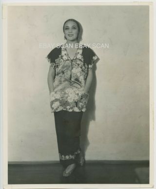 Dolores Del Rio Early Vintage Portrait Photo 1928