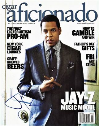 Jay - Z Signed Autographed 11x9 Photo Of Cigar Cover - Certificate Of Authenticity