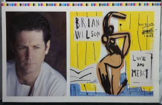 Brian Wilson 1988 Unissued Lp Cover Artwork Signed By Artist Hibino Beach Boys