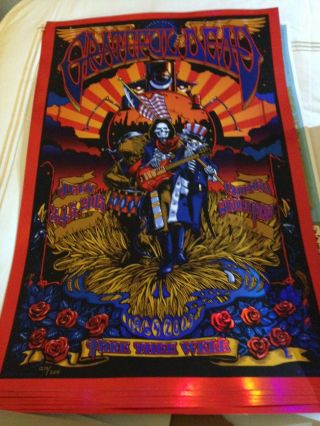 Richard Biffle Art Poster Print Grateful Dead 50 Soldier Chicago Emek July 3 - 5