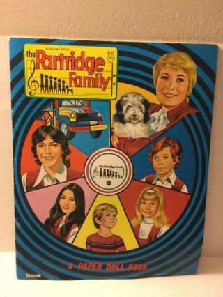 Partridge Family Paper Doll Book1971 David Cassidy Shirley Jones Danny Bonaduce