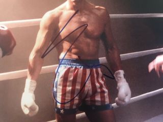 Large Sylvester Stallone Signed - Autographed ROCKY Photo 11x14 with 2