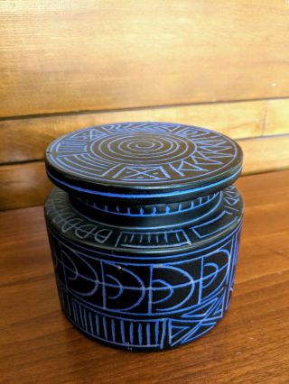 Modern Bitossi Rare Lidded Jar Aldo Londi Raymor Italy Italian