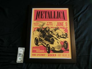 Metallica Iowa World Wired Concert Poster - 6/9/17 - Iowa Speedway - Newton,  Ia