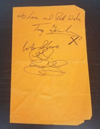 The Who Singer Roger Daltrey Hand Signed Flyer Todd Mueller