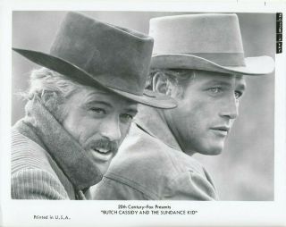 Paul Newman Robert Redford Vintage Butch Cassidy And Sundance Kid Photo