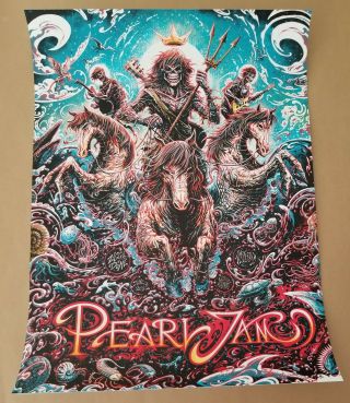 Pearl Jam Poster Amsterdam 2018 Tsang Show Edition