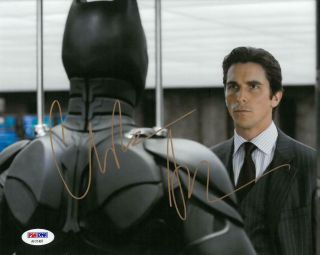 Christian Bale Signed Batman Authentic Autographed 8x10 Photo Psa/dna Af21497
