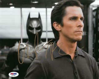 Christian Bale Signed Batman Authentic Autographed 8x10 Photo Psa/dna Af21494