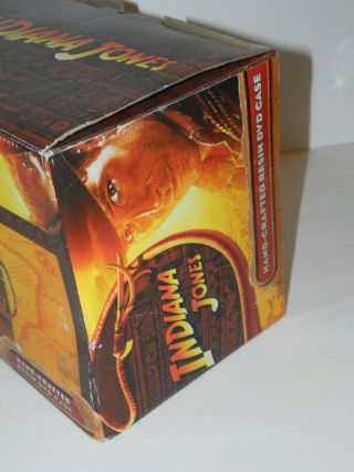 Indiana Jones Hand Crafted Resin DVD Case LE Blockbuster 2008 Briefcase Hat Whip 4