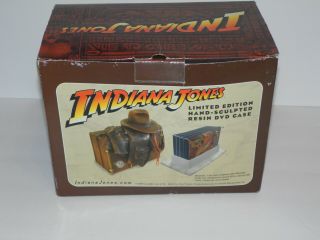 Indiana Jones Hand Crafted Resin DVD Case LE Blockbuster 2008 Briefcase Hat Whip 5