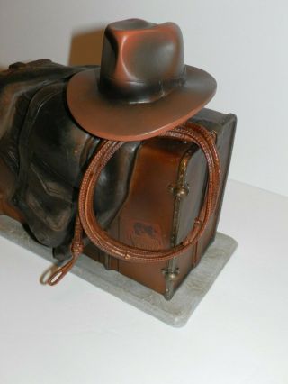 Indiana Jones Hand Crafted Resin DVD Case LE Blockbuster 2008 Briefcase Hat Whip 7