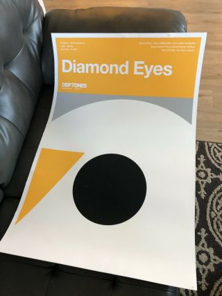Deftones Diamond Eyes Serigraph 19 (poster Rare Lithograph) 24x36” Rare