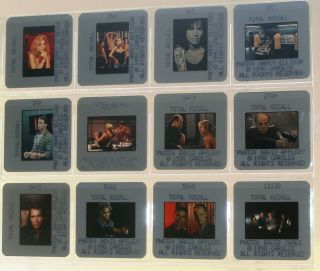 Total Recall (1990) Arnold Schwarzenegger Sharon Stone 12 Rare Slides