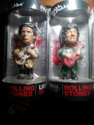 Rolling Stones Bobblehead Set 2002 Mick Jagger Keith Richards Ronnie Charlie 7