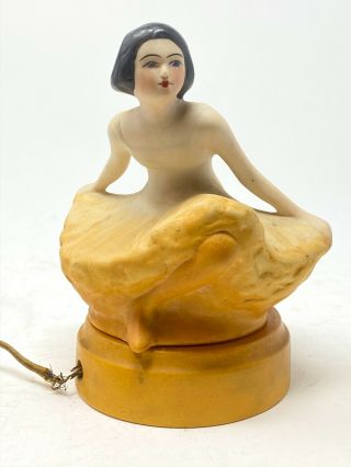 Antique Vintage 1920s Fulper Art Deco Ballerina Dancer Perfume Lamp 2