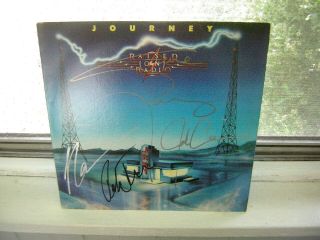 Journey Signed Lp Raised On Radio By 4 Members Steve Perry Randy Jackson 1986