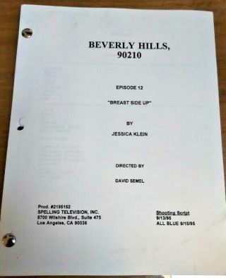 Beverly Hills 90210 Script " Breast Side Up " / Season 6