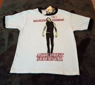 Marilyn Manson Nwt Winterland 1997 Rare Vintage Antichrist Superstar T - Shirt L