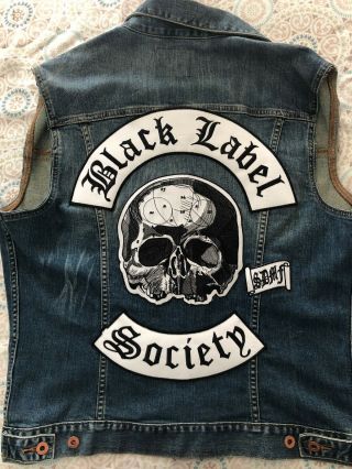 Black Label Society Vest Size Large