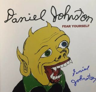 Daniel Johnston Hand Signed 12x12 Photo Autograph Authentic Fear Yourself Rare